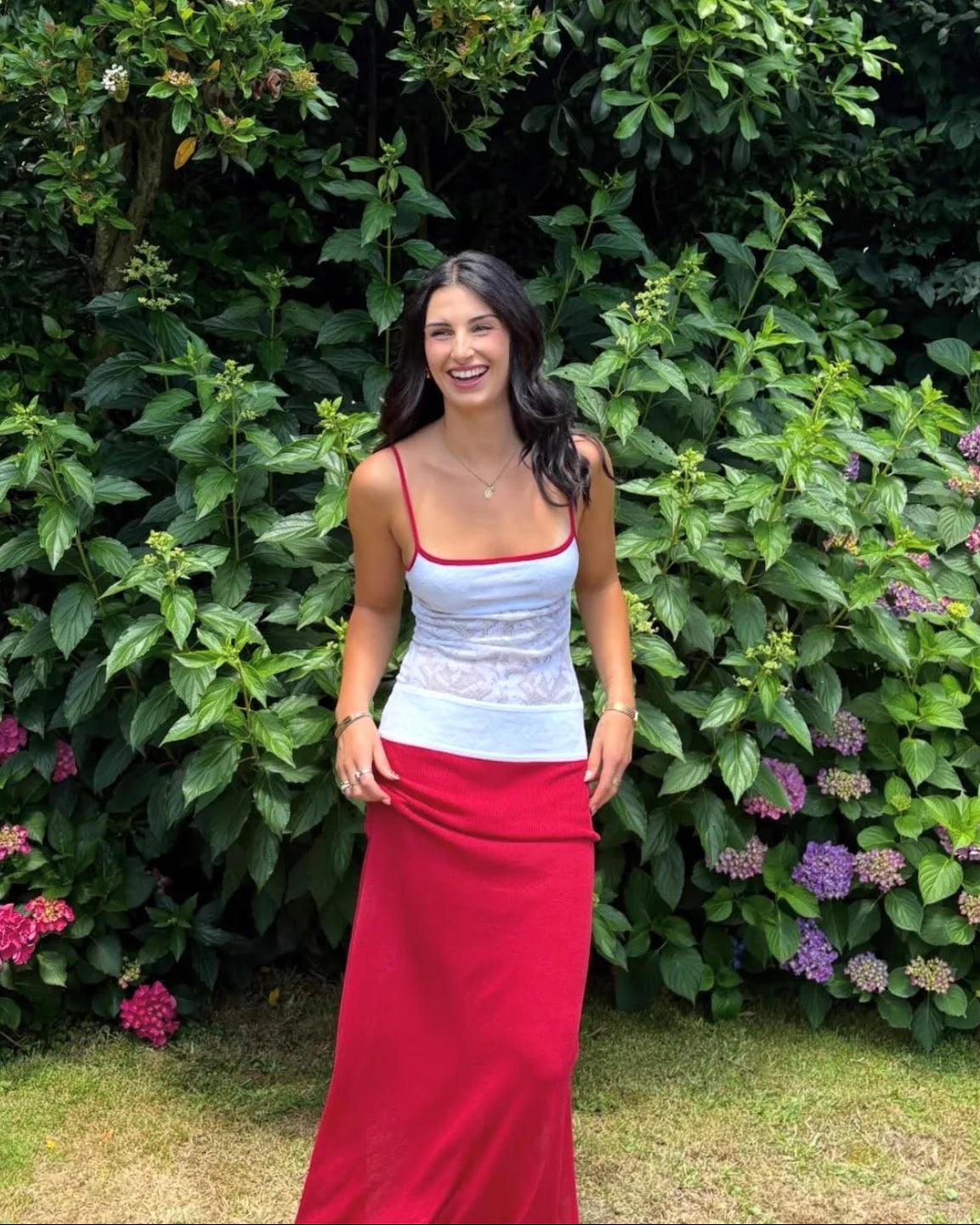 Alfie Knit Maxi Dress - Red