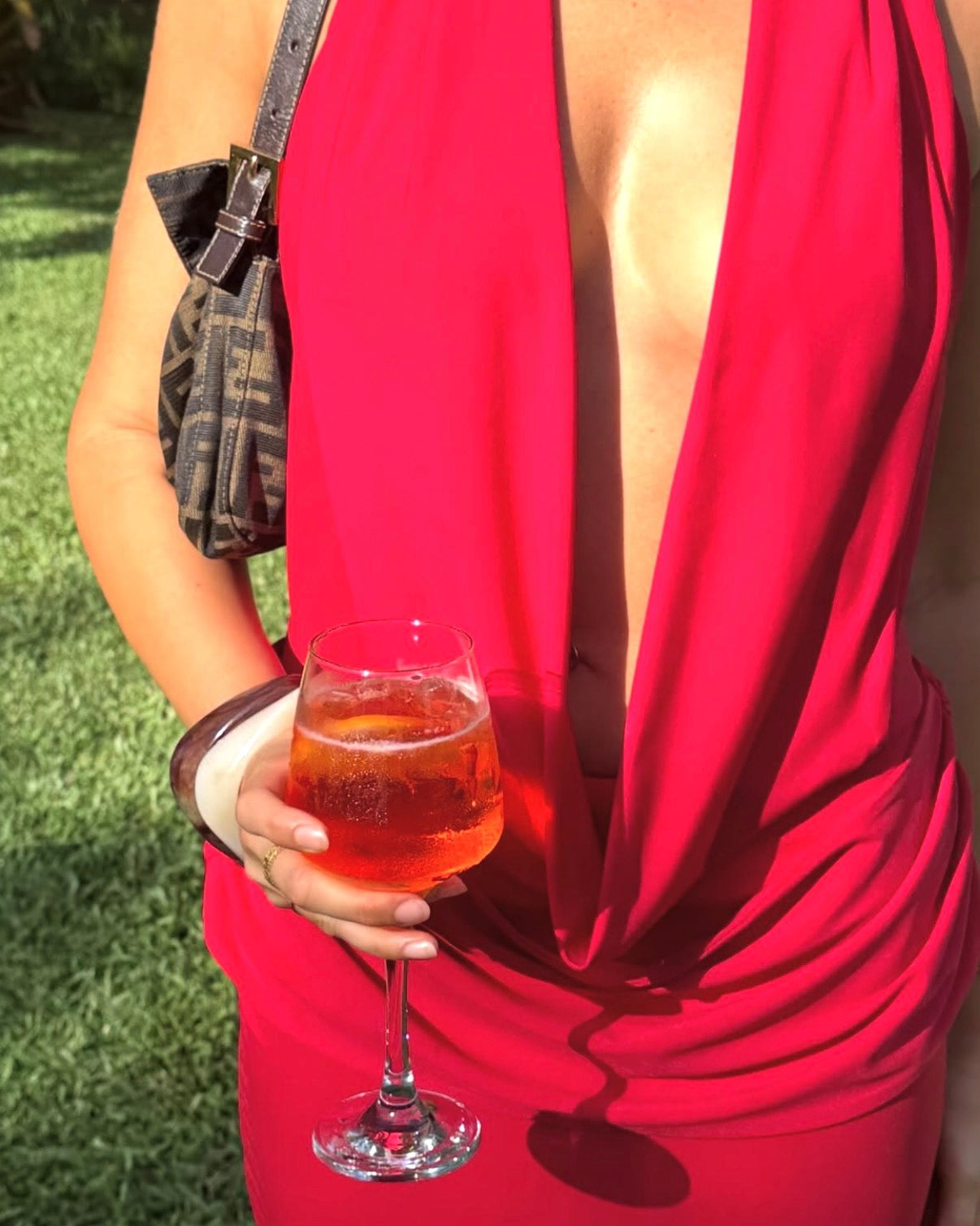 Vanessa Jersey Dress - Cherry