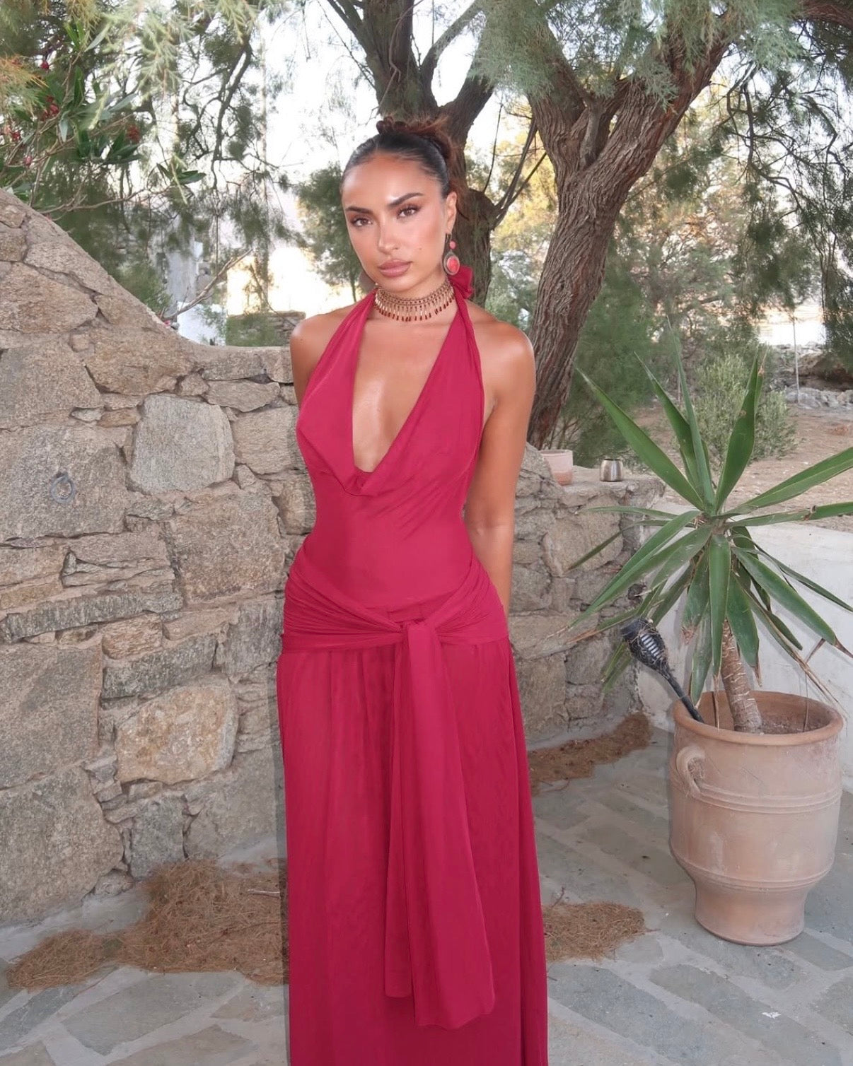 Yosei Dress in Red