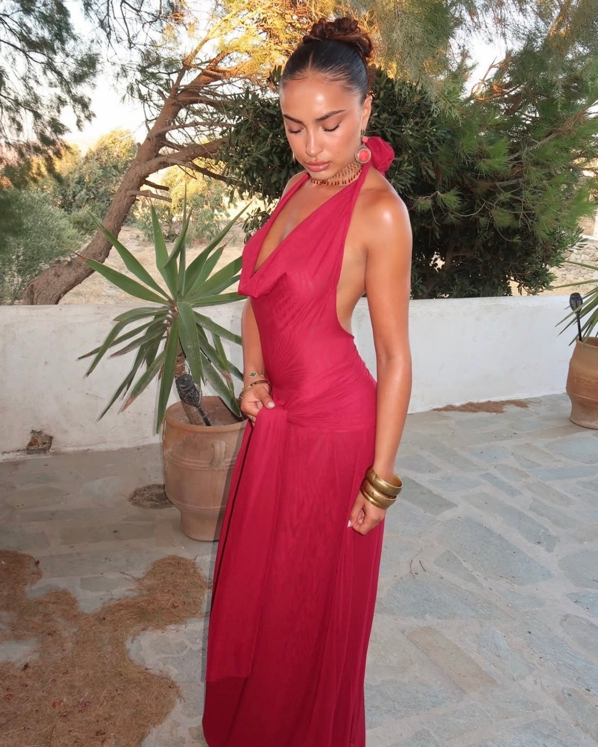 Yosei Dress in Red