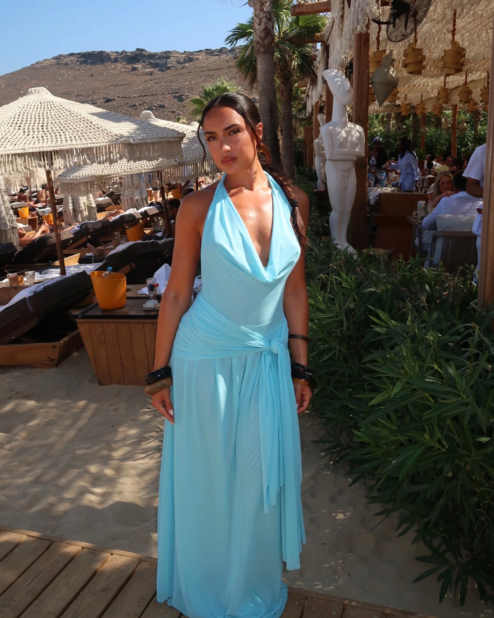 Yosei Dress in Aqua
