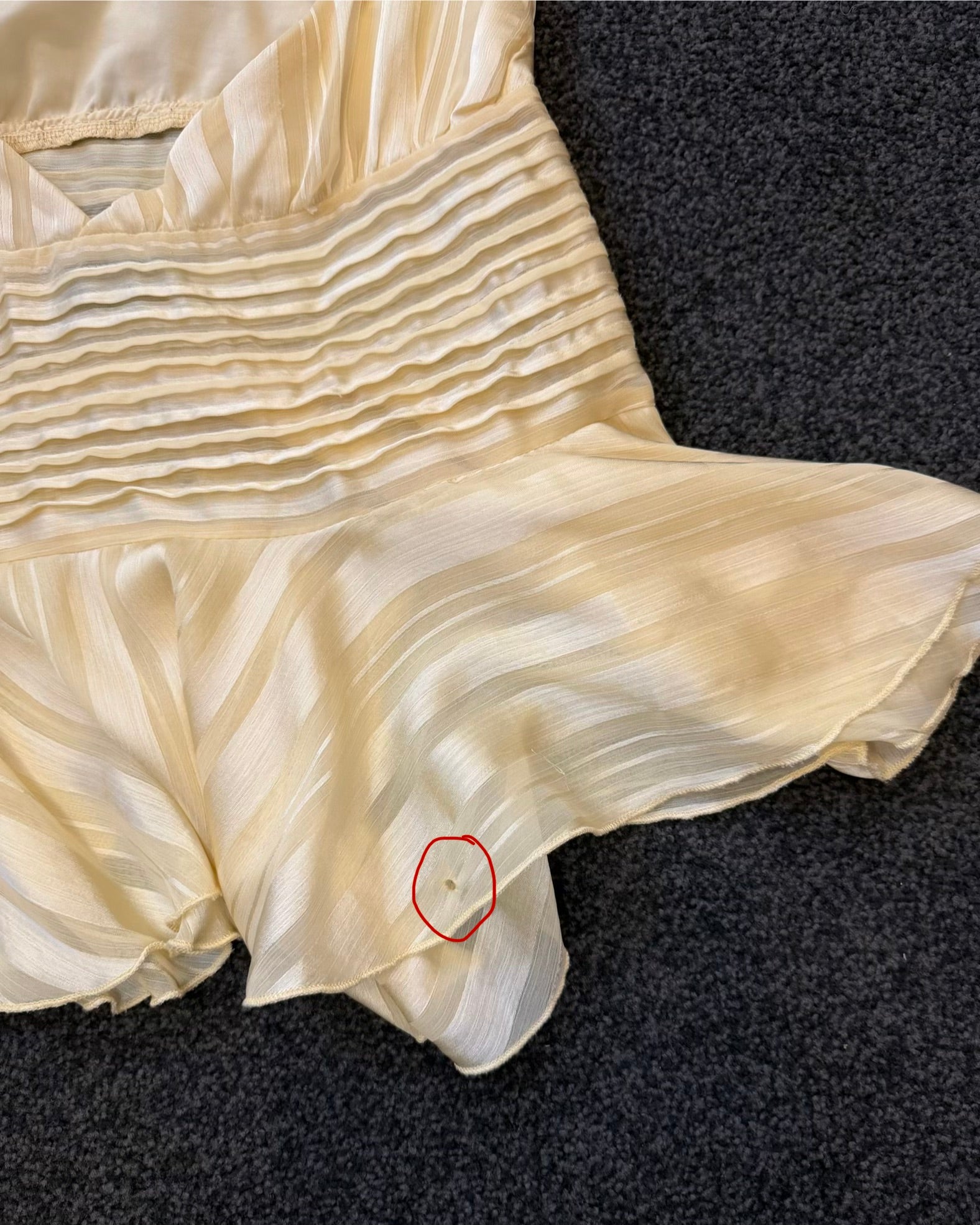 For Sale: Willow Chiffon Mini Dress - Yellow