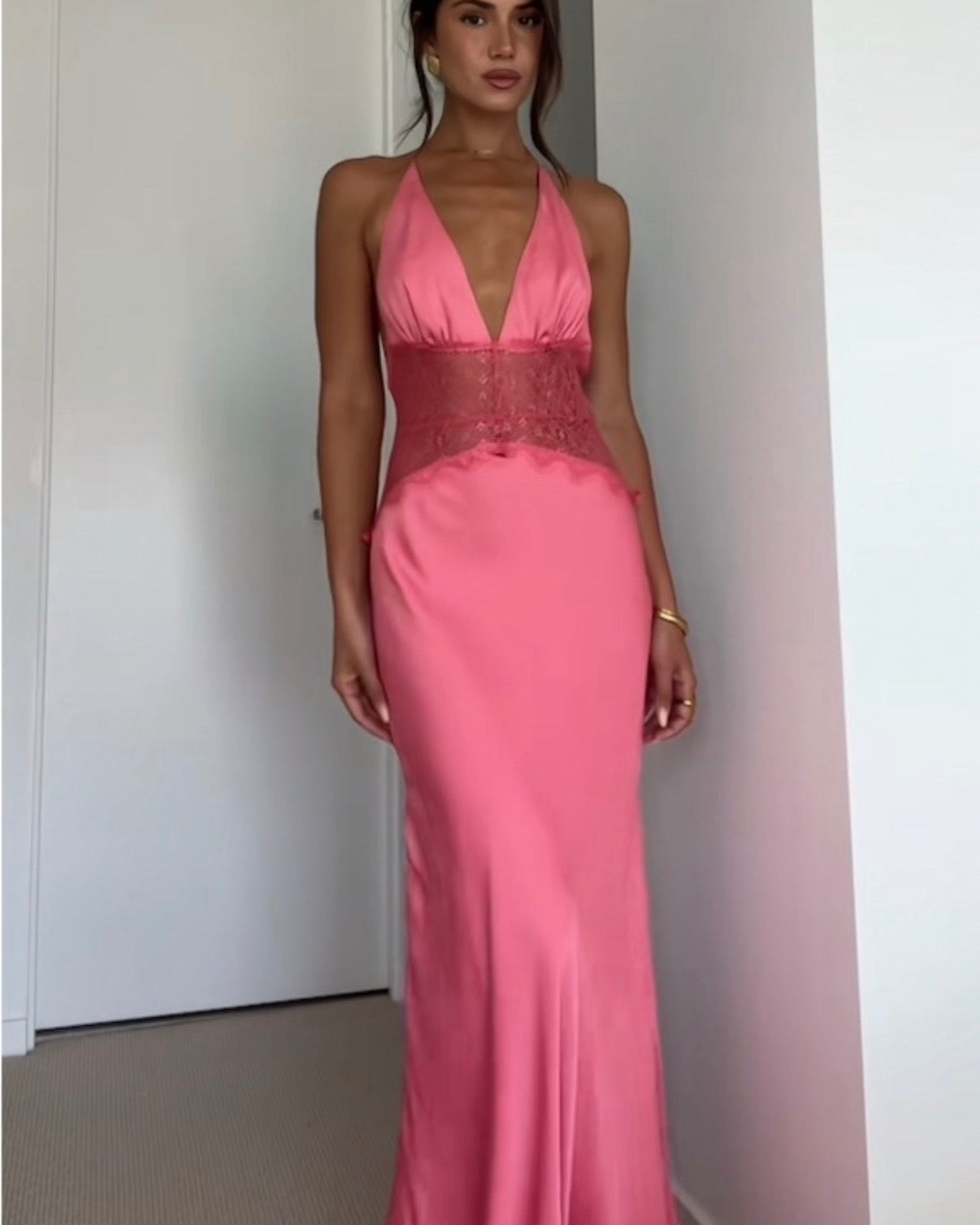 Dinah Lace Maxi - Blush Rose