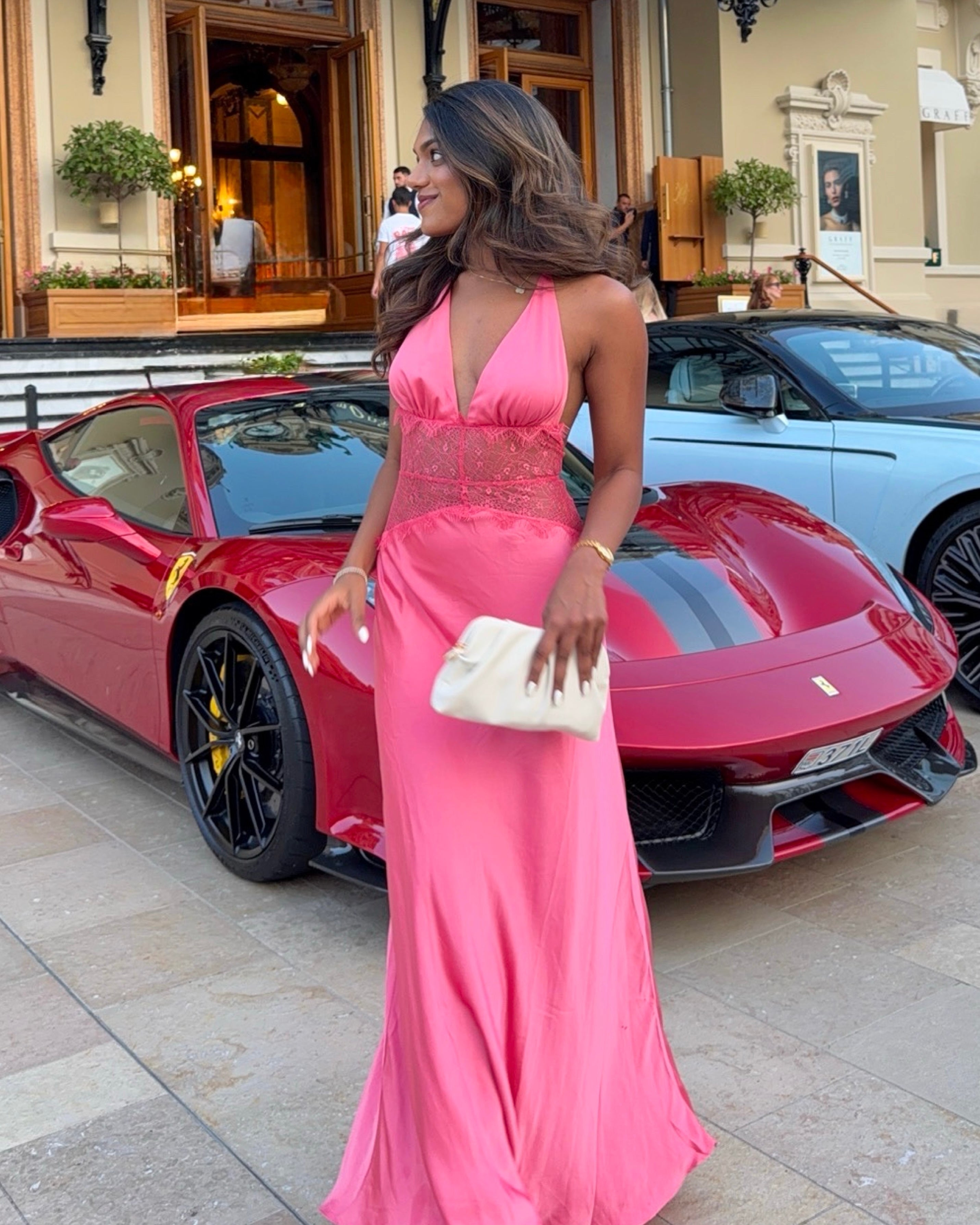 Dinah Lace Maxi - Blush Rose