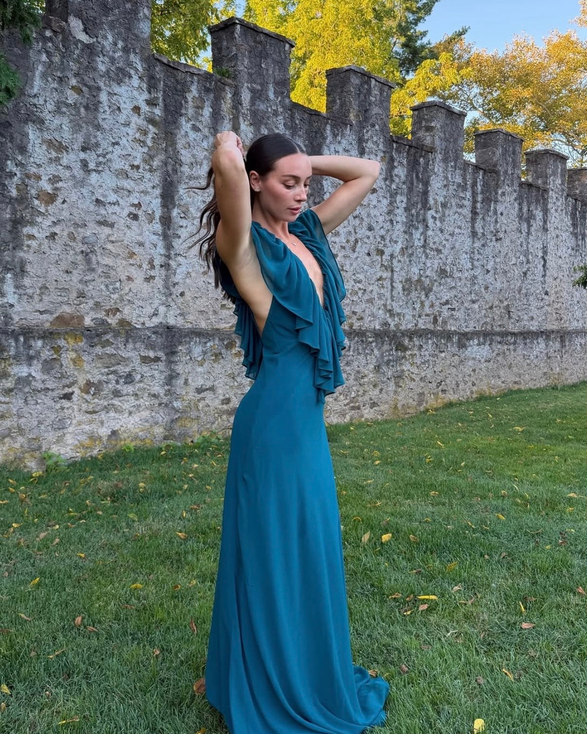 Clover Gown - Teal
