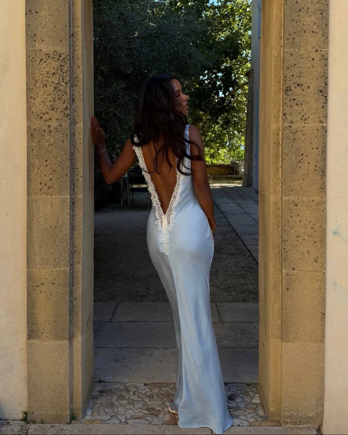 Celestia Maxi Dress in Ciel