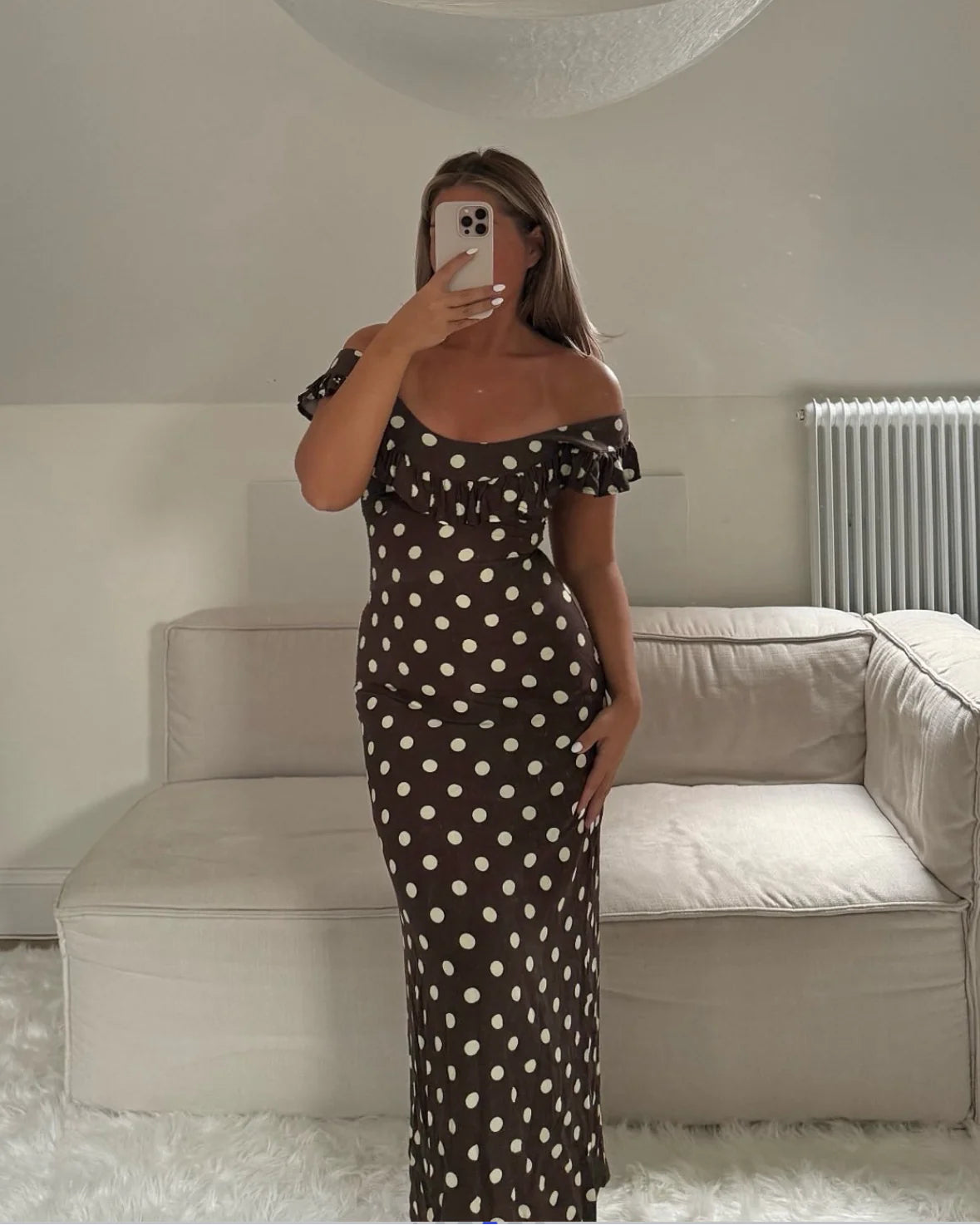 Luna Dress - Brown/ Yellow