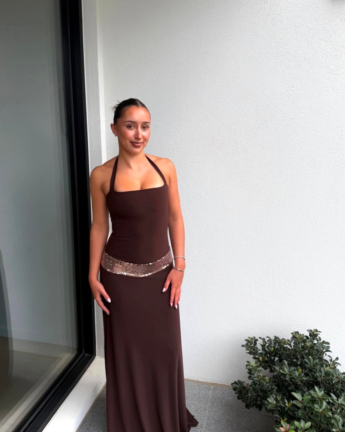 Toscana Maxi Dress - Espresso