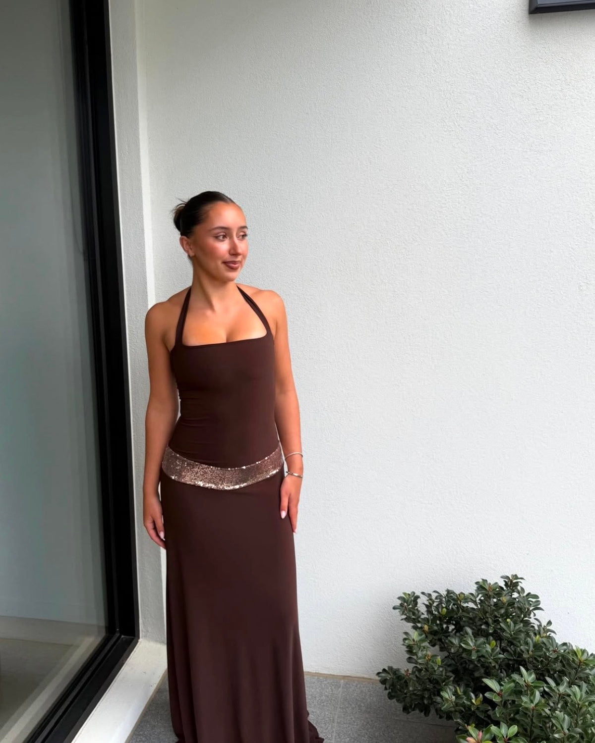 Toscana Maxi Dress - Espresso