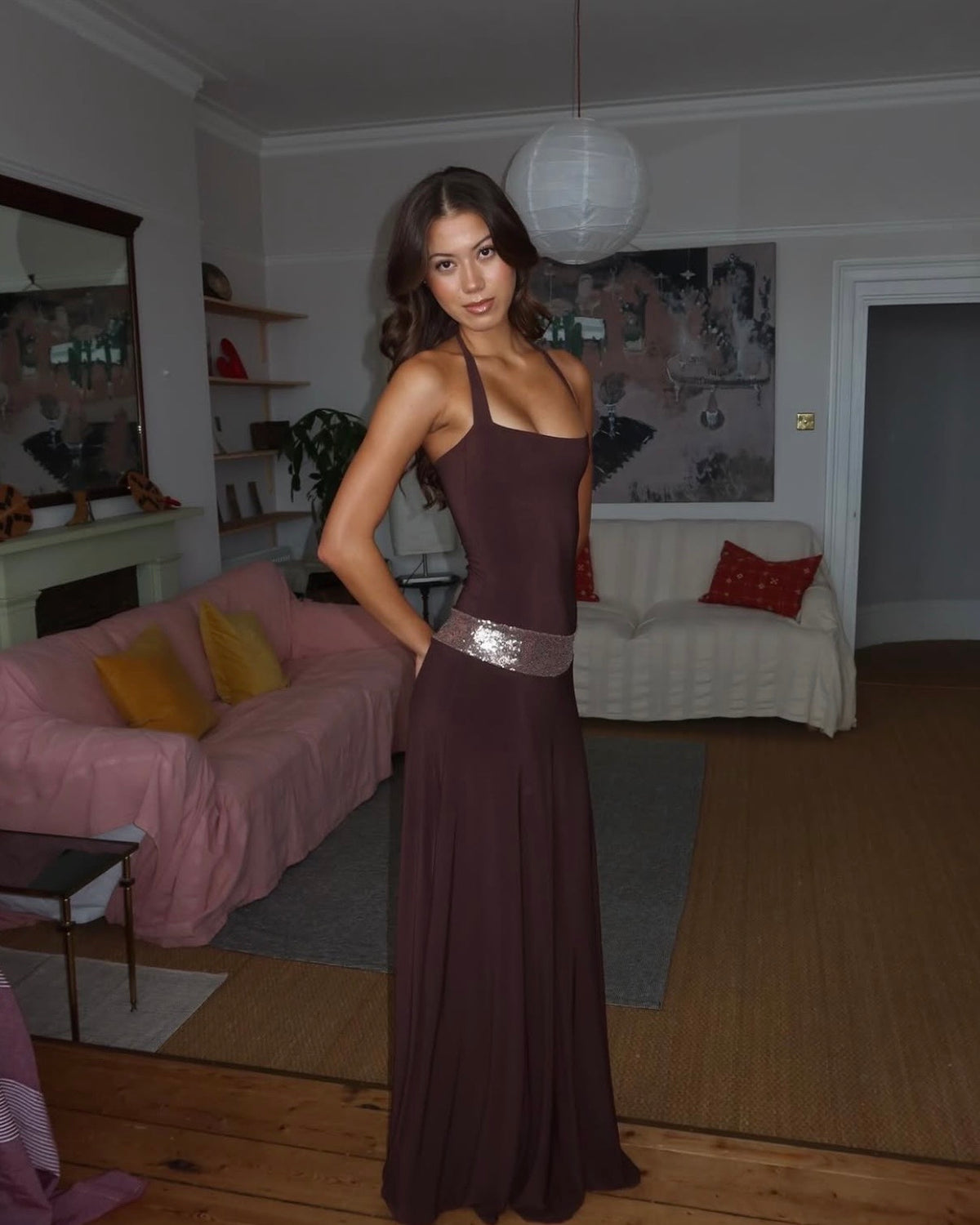 Toscana Maxi Dress - Espresso