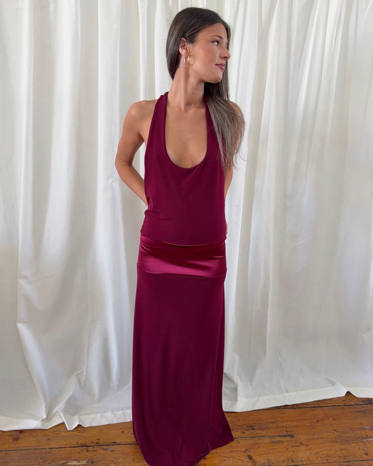 Serena Dress - Ruby