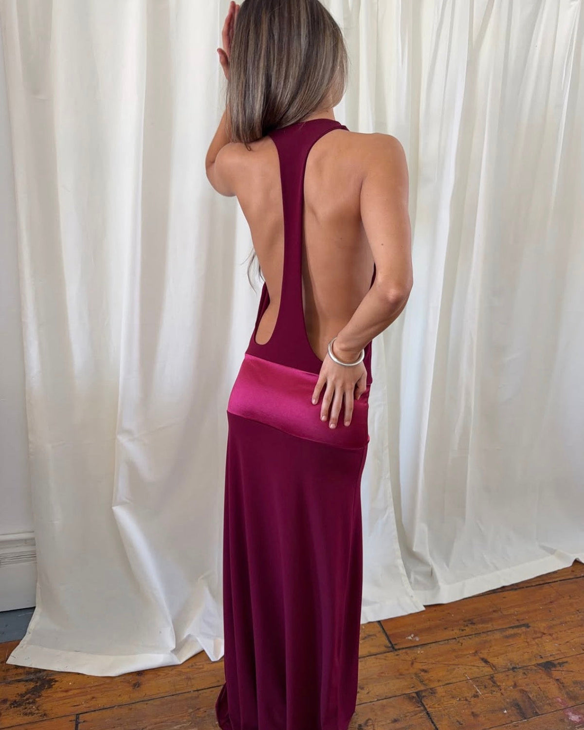 Serena Dress - Ruby