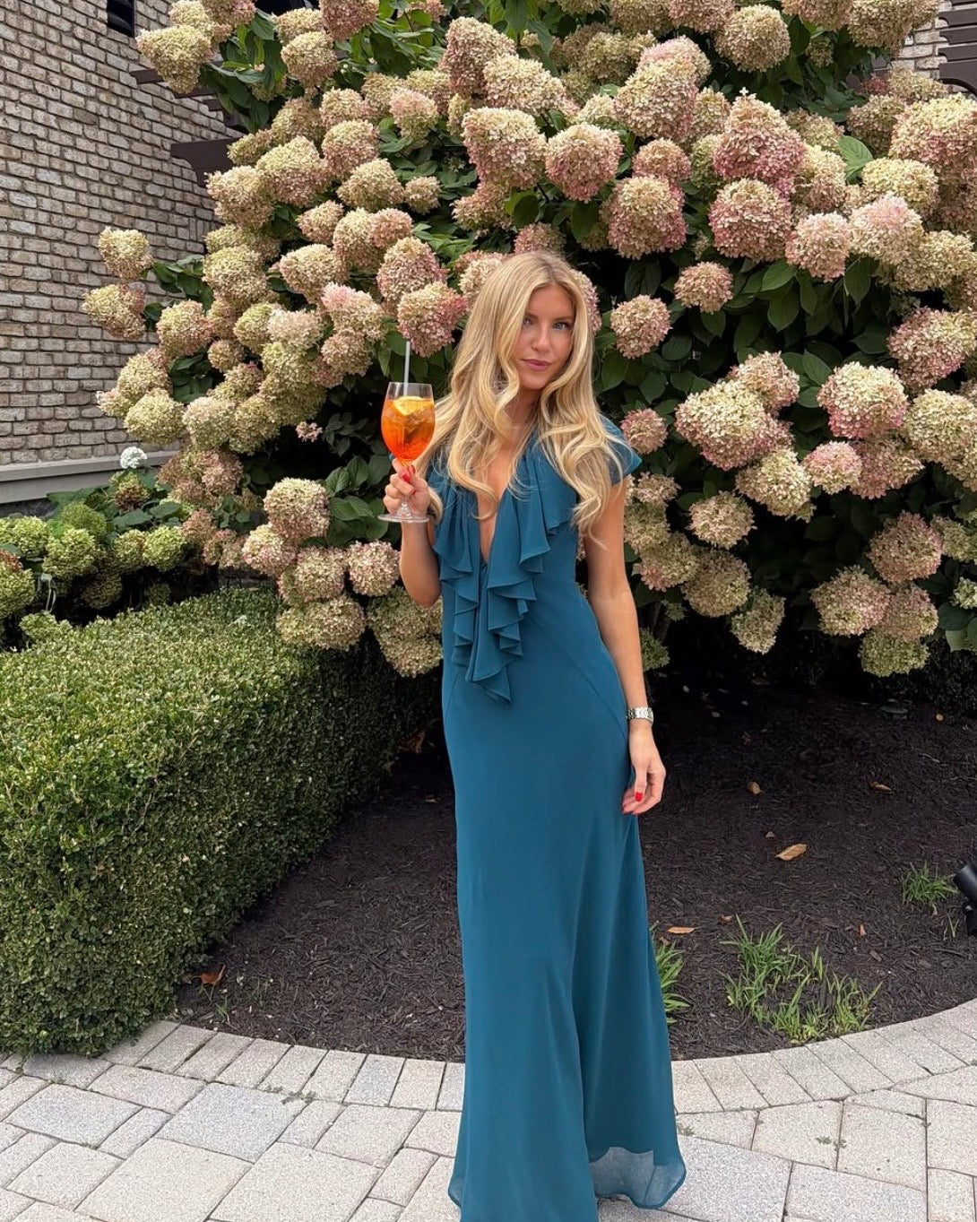 Clover Gown - Teal