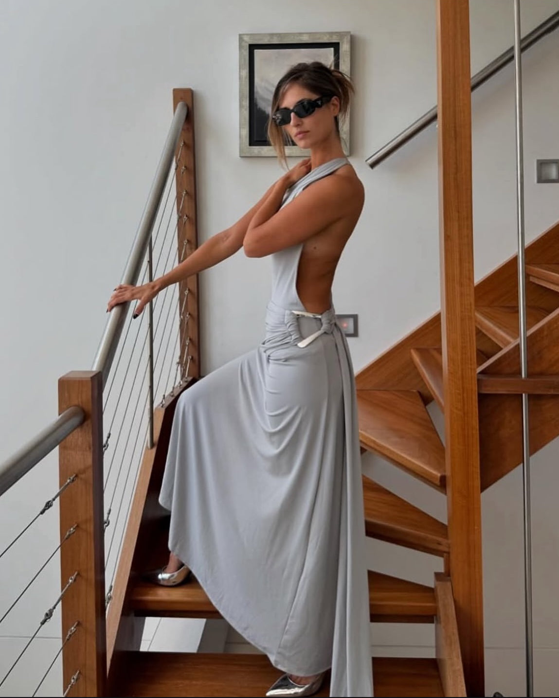 Gaia Gown - Silver Grey
