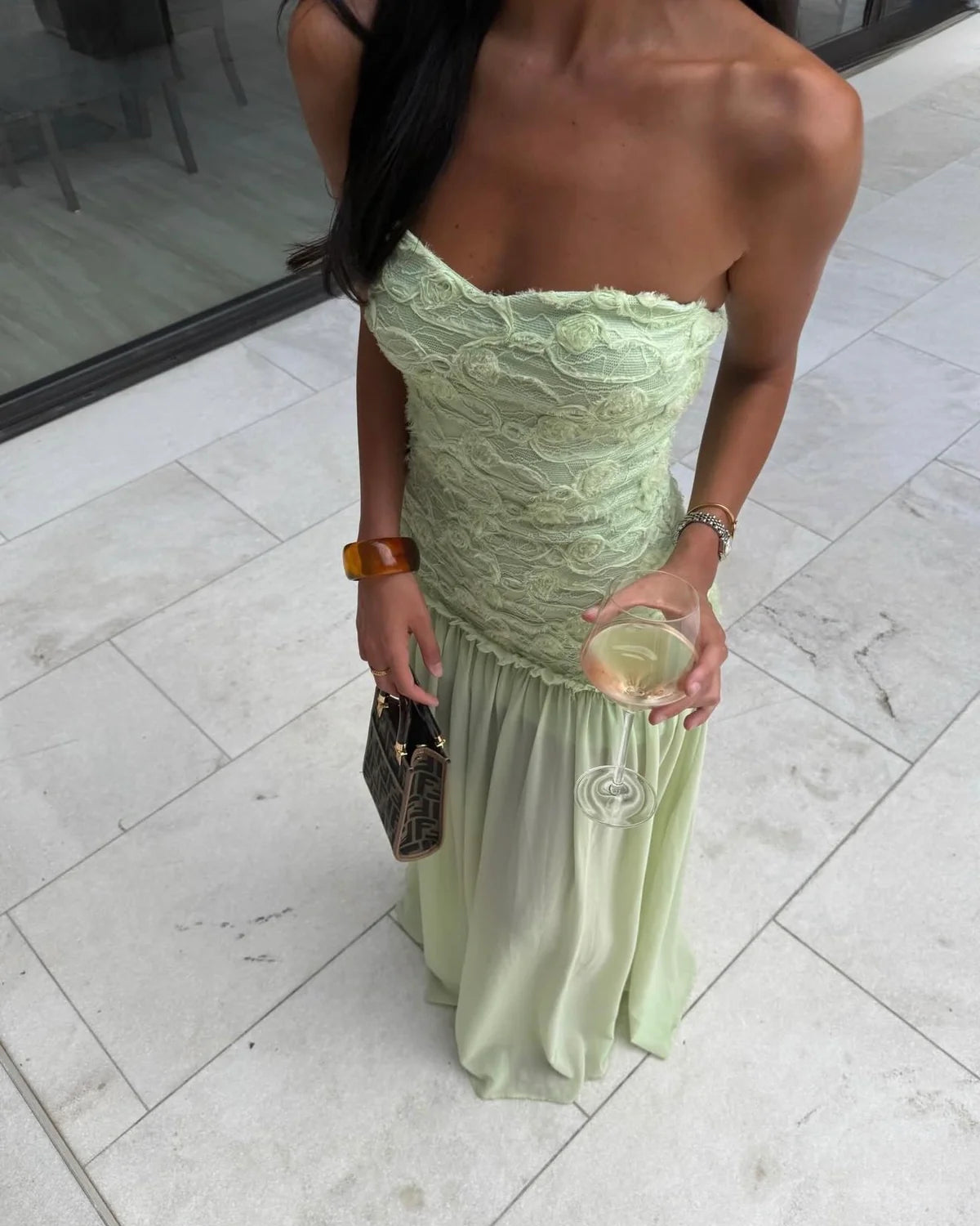 Renata Dress - Mint