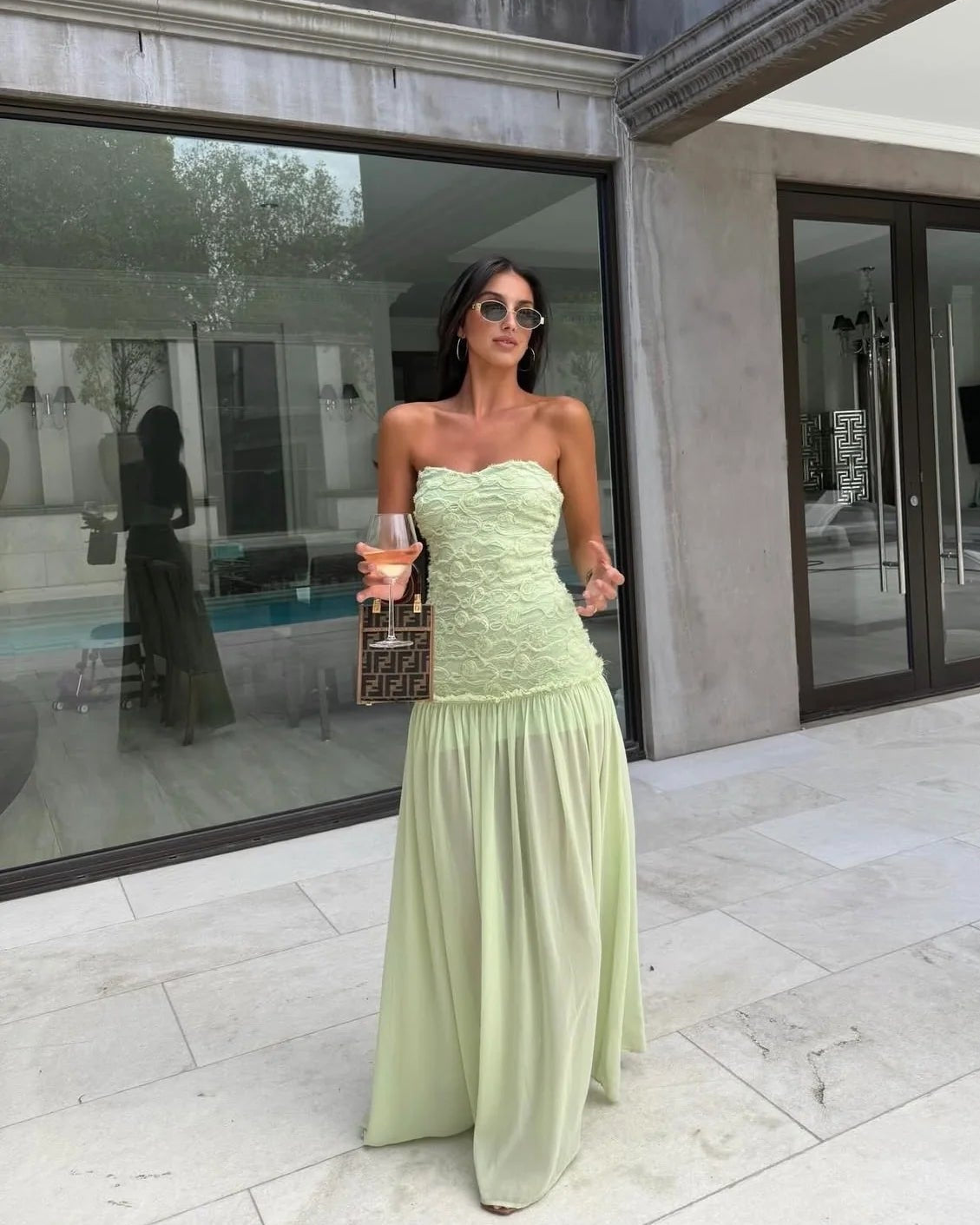 Renata Dress - Mint