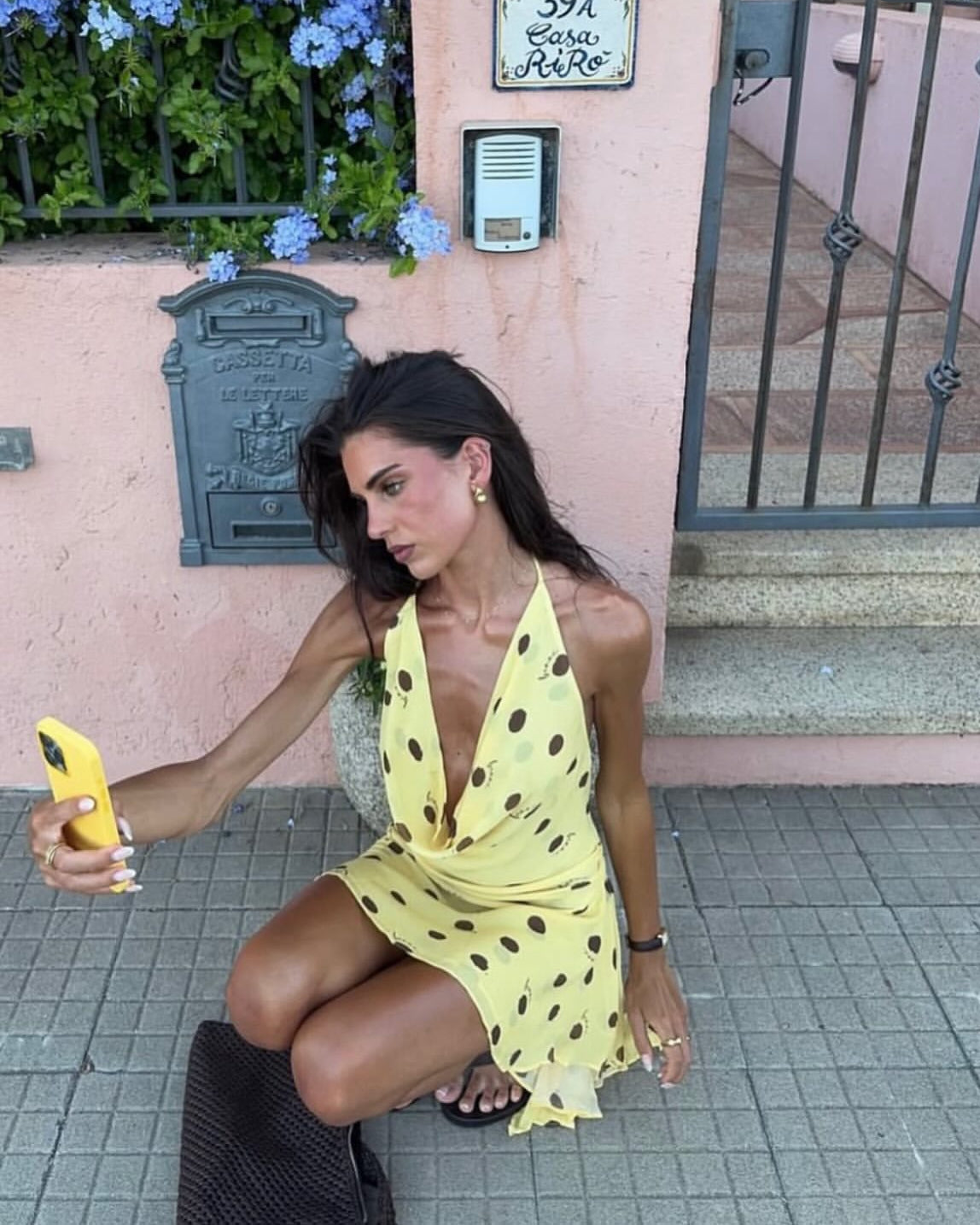 Harlow Halter Dress - Butter Spot