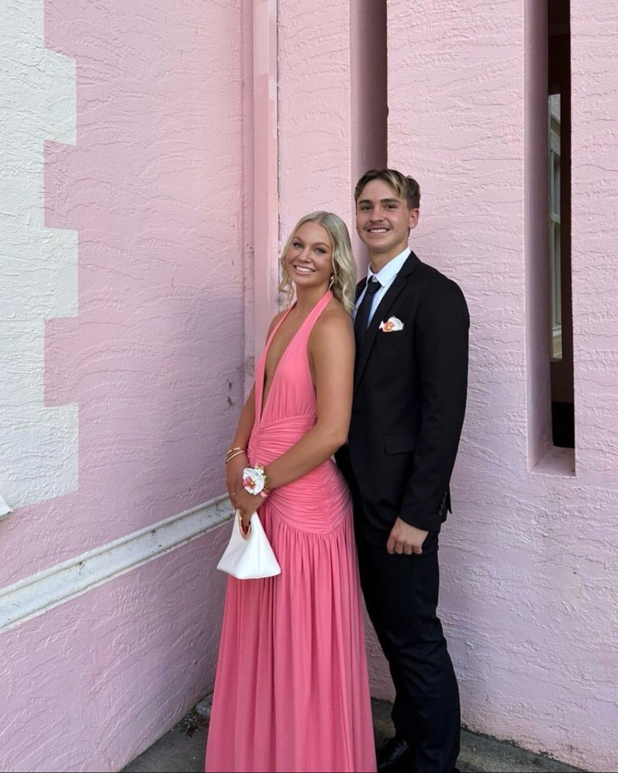 Melania Maxi Dress - Coral Pink