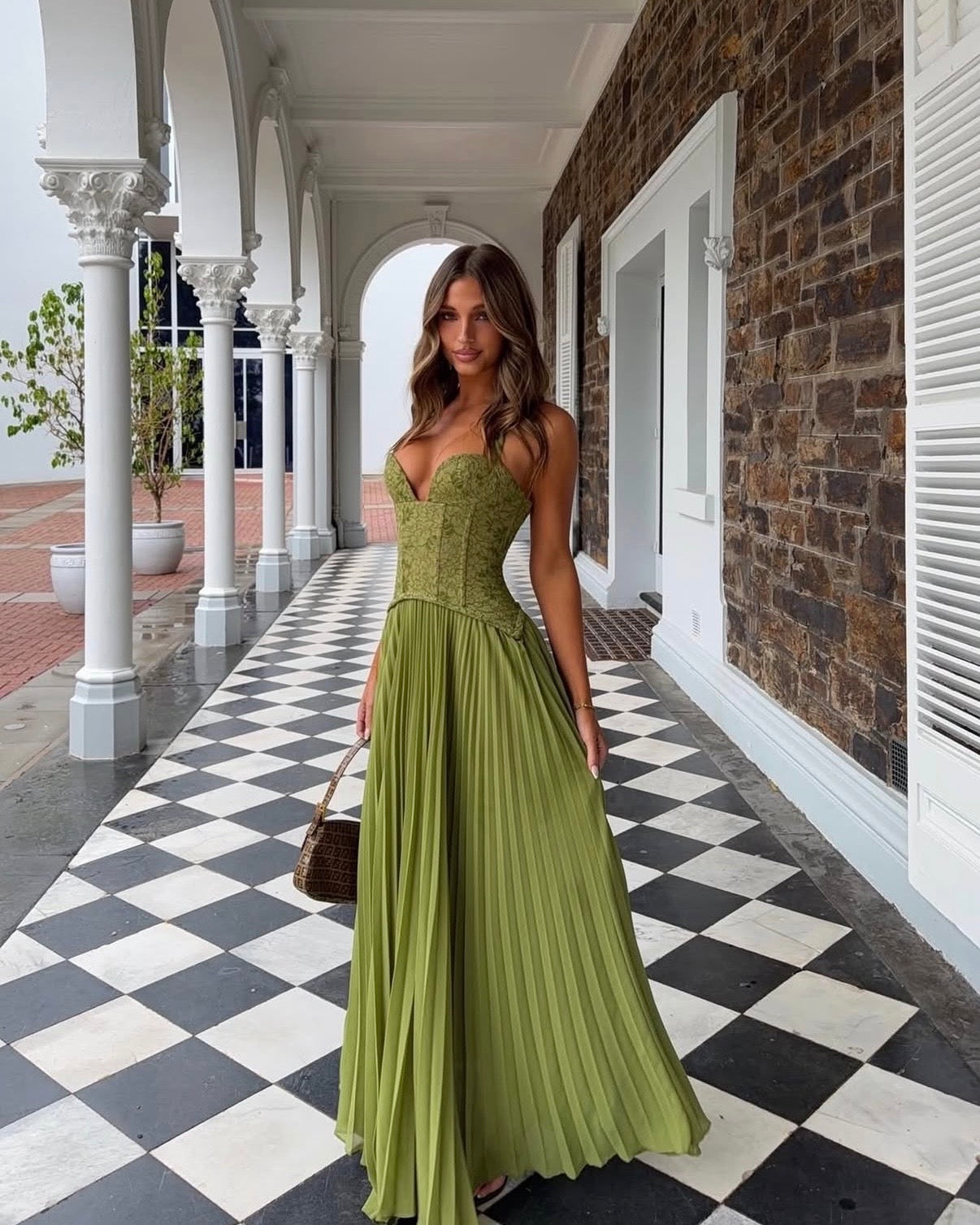 Gaia Dress - Green