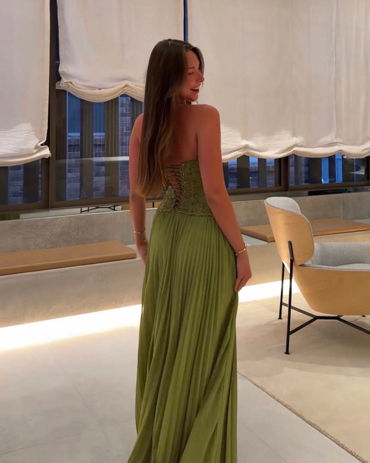 Gaia Dress - Green
