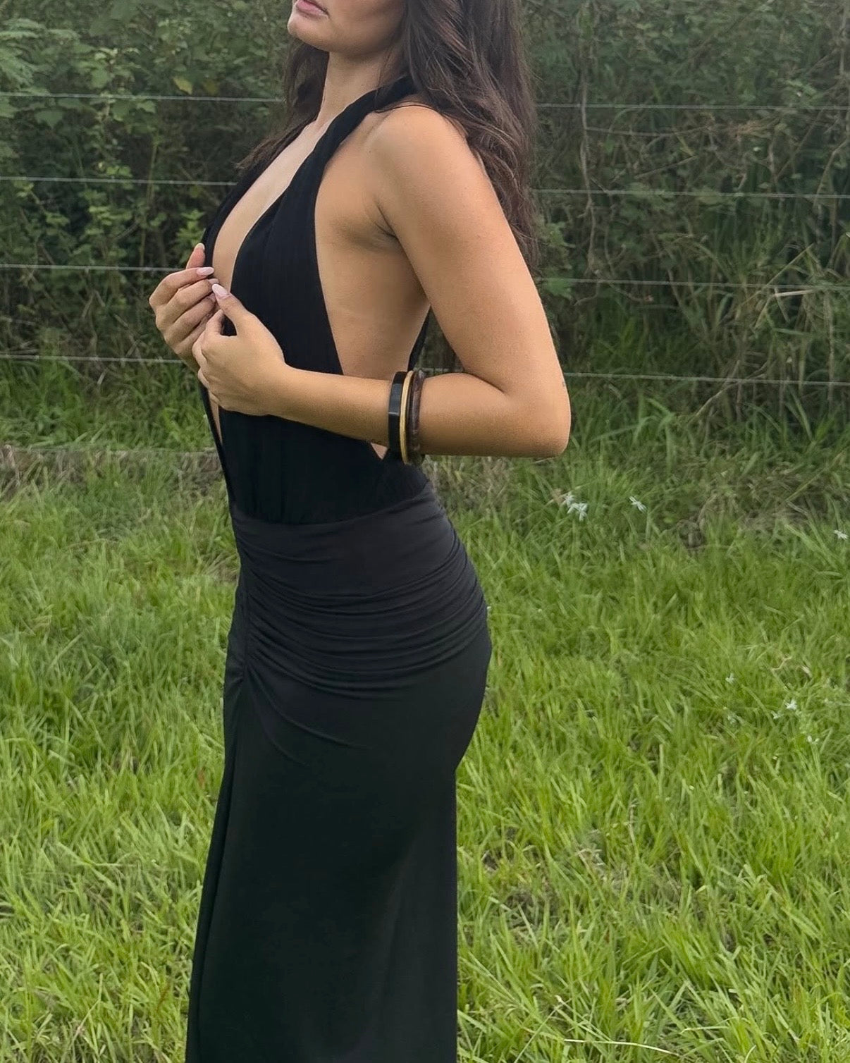Octavia Maxi Dress - Black
