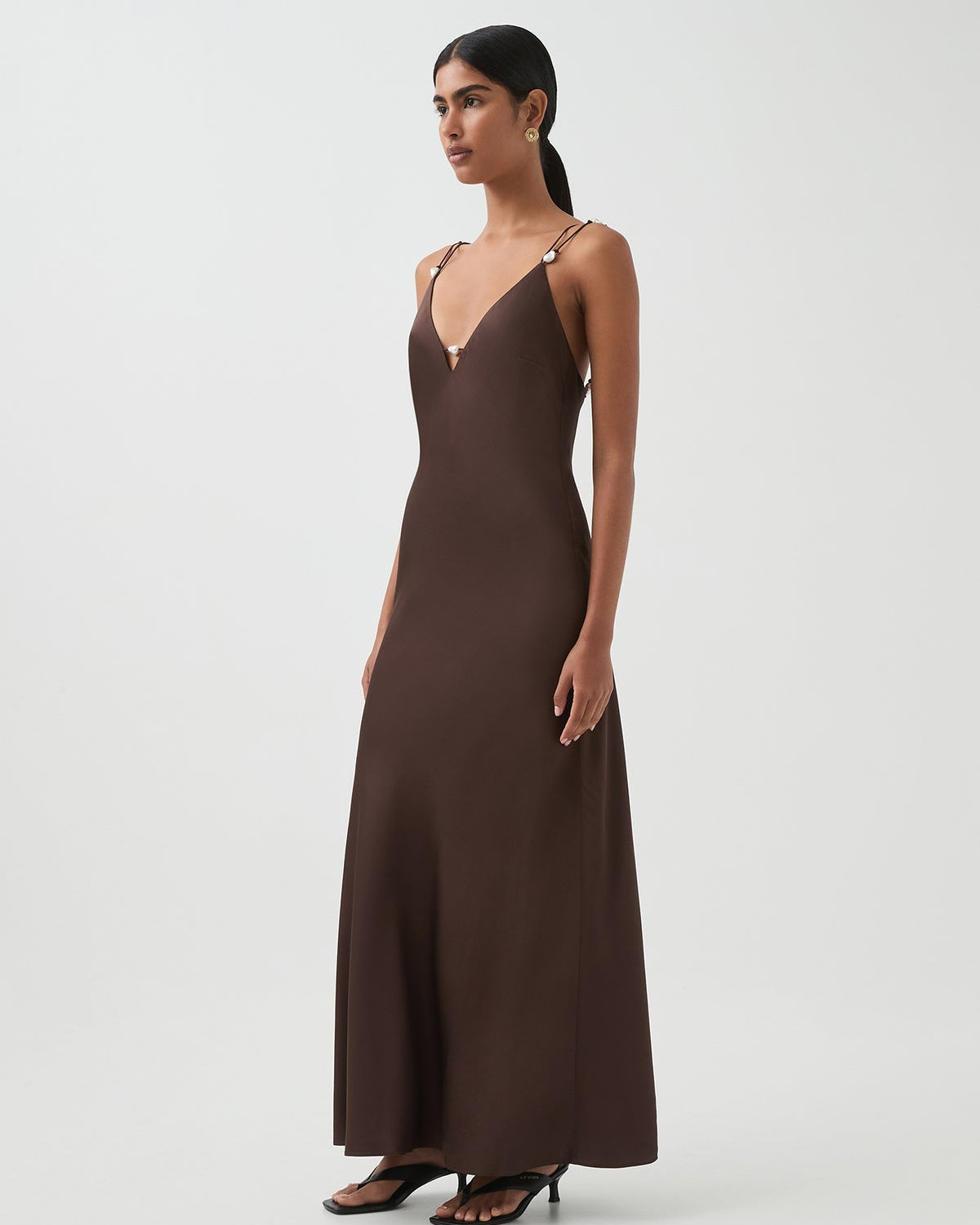 Agate Crossback Dress - Espresso