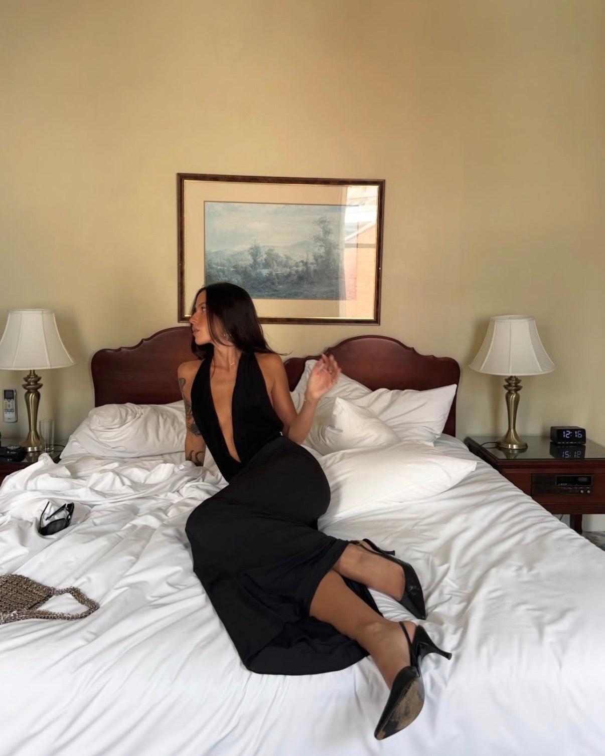 Octavia Maxi Dress - Black