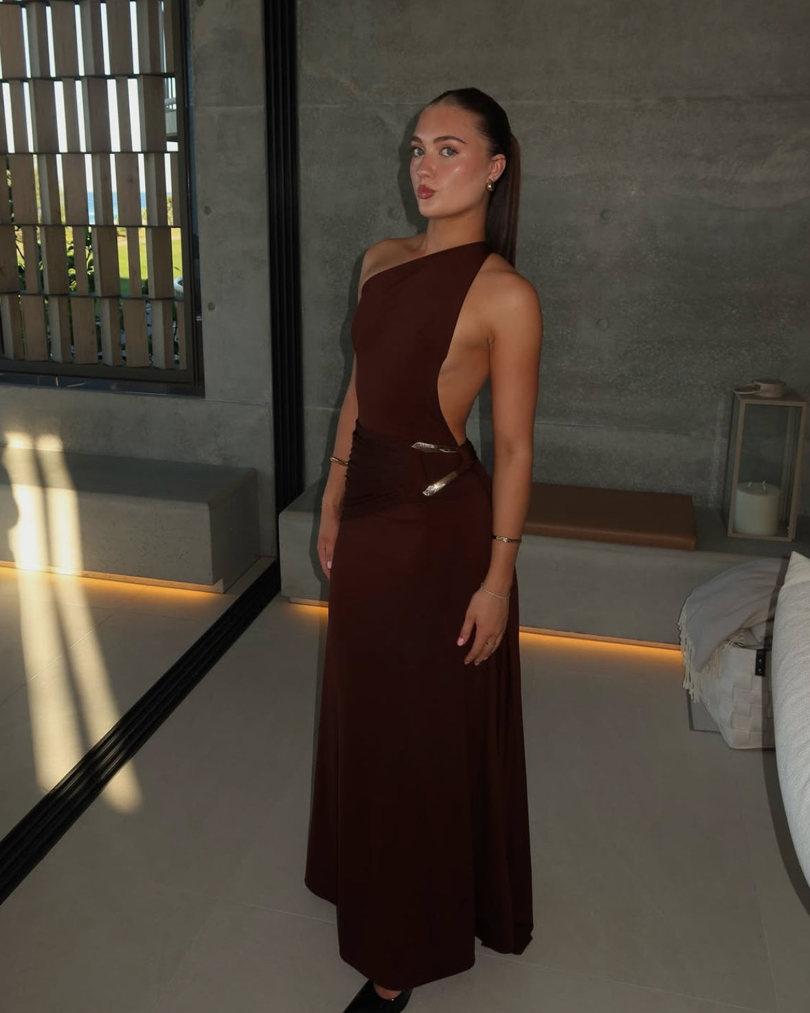 Gaia Gown - Brown