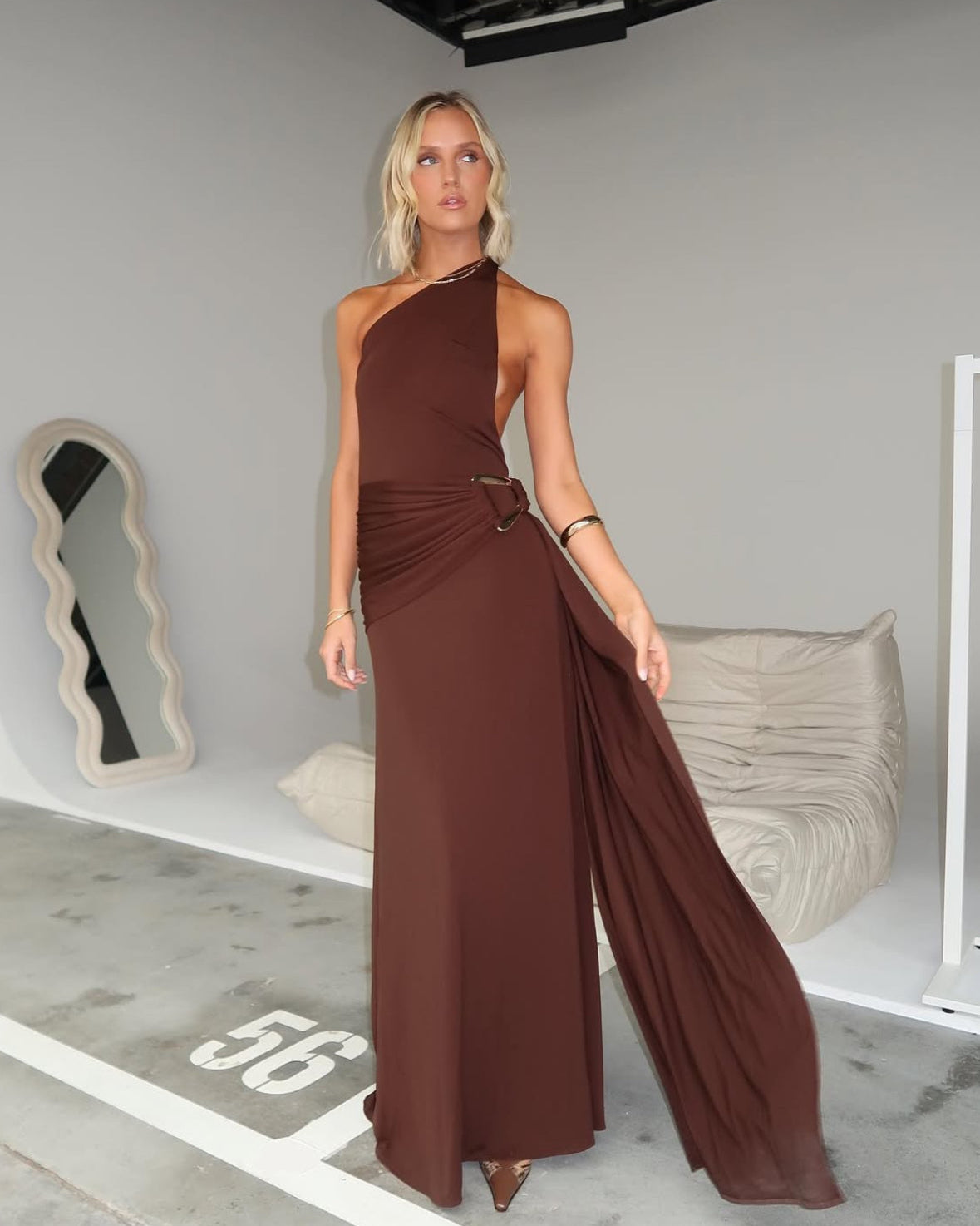 Gaia Gown - Brown