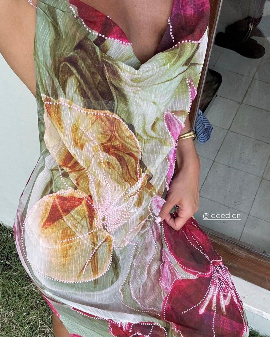 Dahlia Hand Beaded Dress