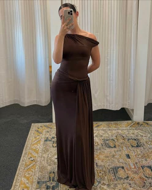The Sisal Mesh Dress - Espresso
