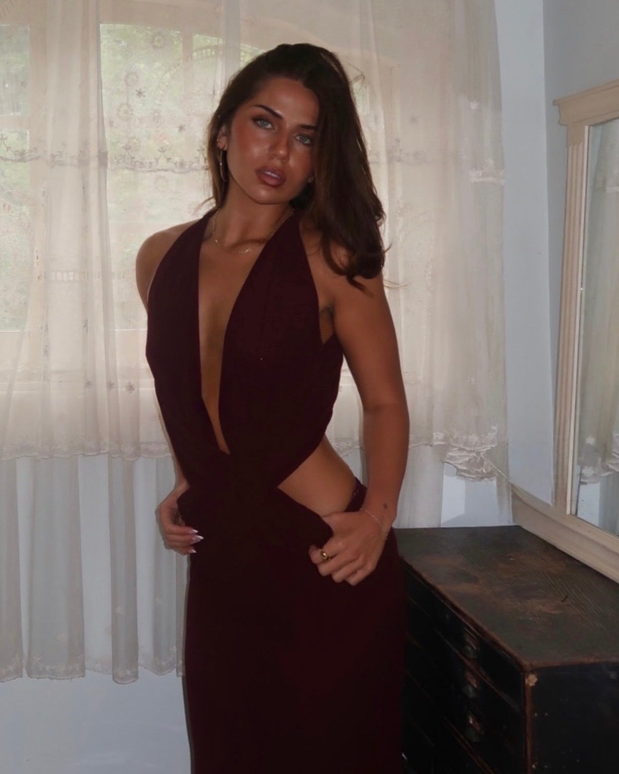 Yvette Dress - Brown