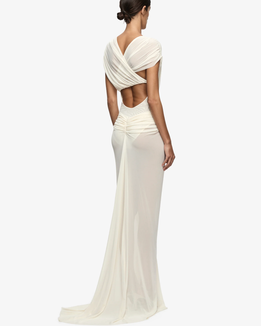 Leia Drape Gown - Buttercream