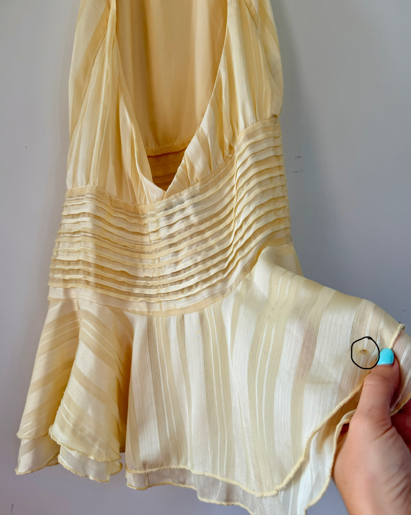Willow Chiffon Mini Dress - Yellow
