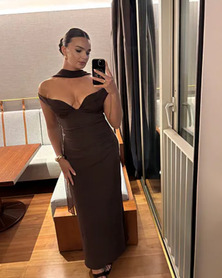 Abigail Maxi Dress - Plum Brown